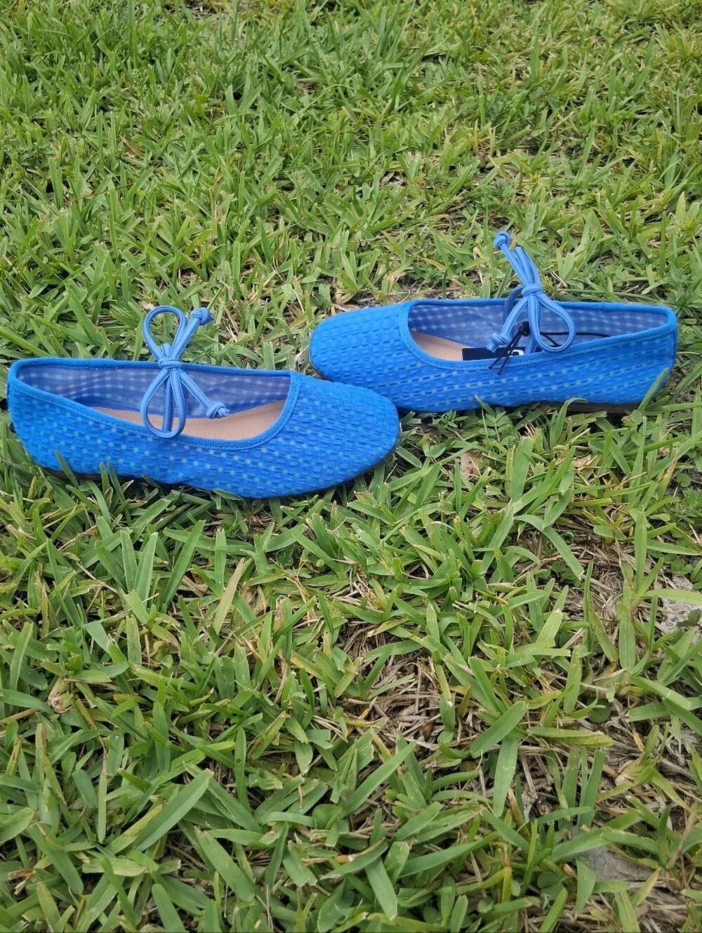 Girls Mesh Ballet Flats with Bow